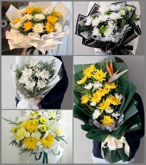 山东青岛莱西市梅花山街道上马庄村白事花束代送